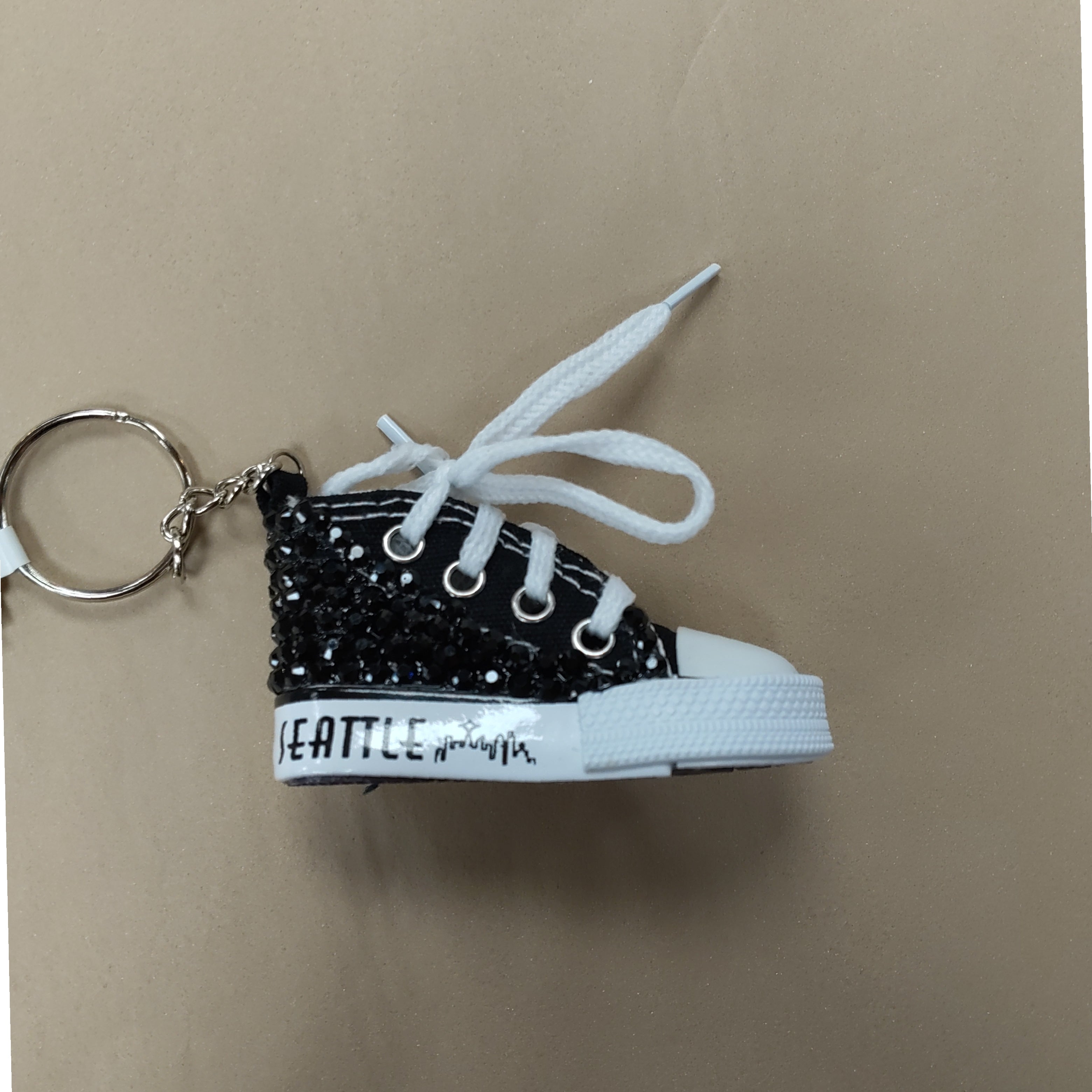 11166 Black Rhinstone Sneaker