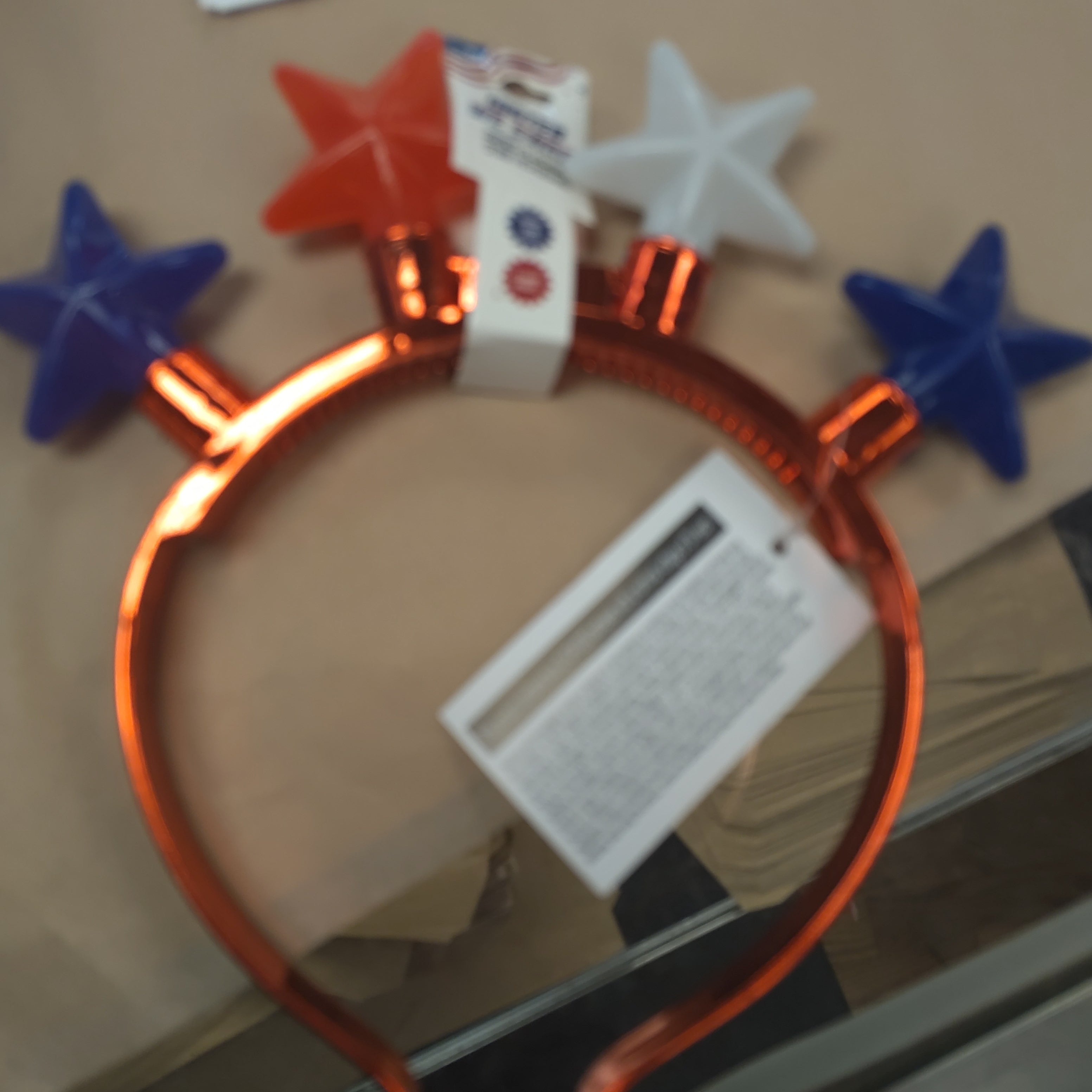 USA Jumbo Flashing Star Headband