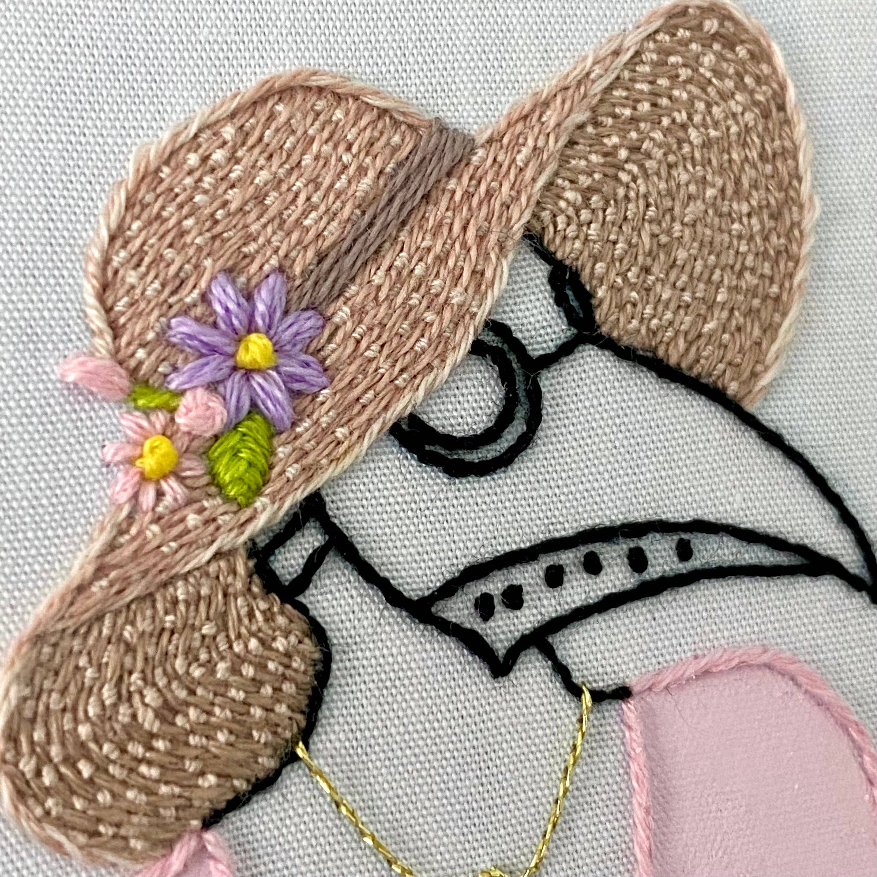 Spring Plague Doctor Girl Craft DIY Embroidery Kit, photo 3 of 5