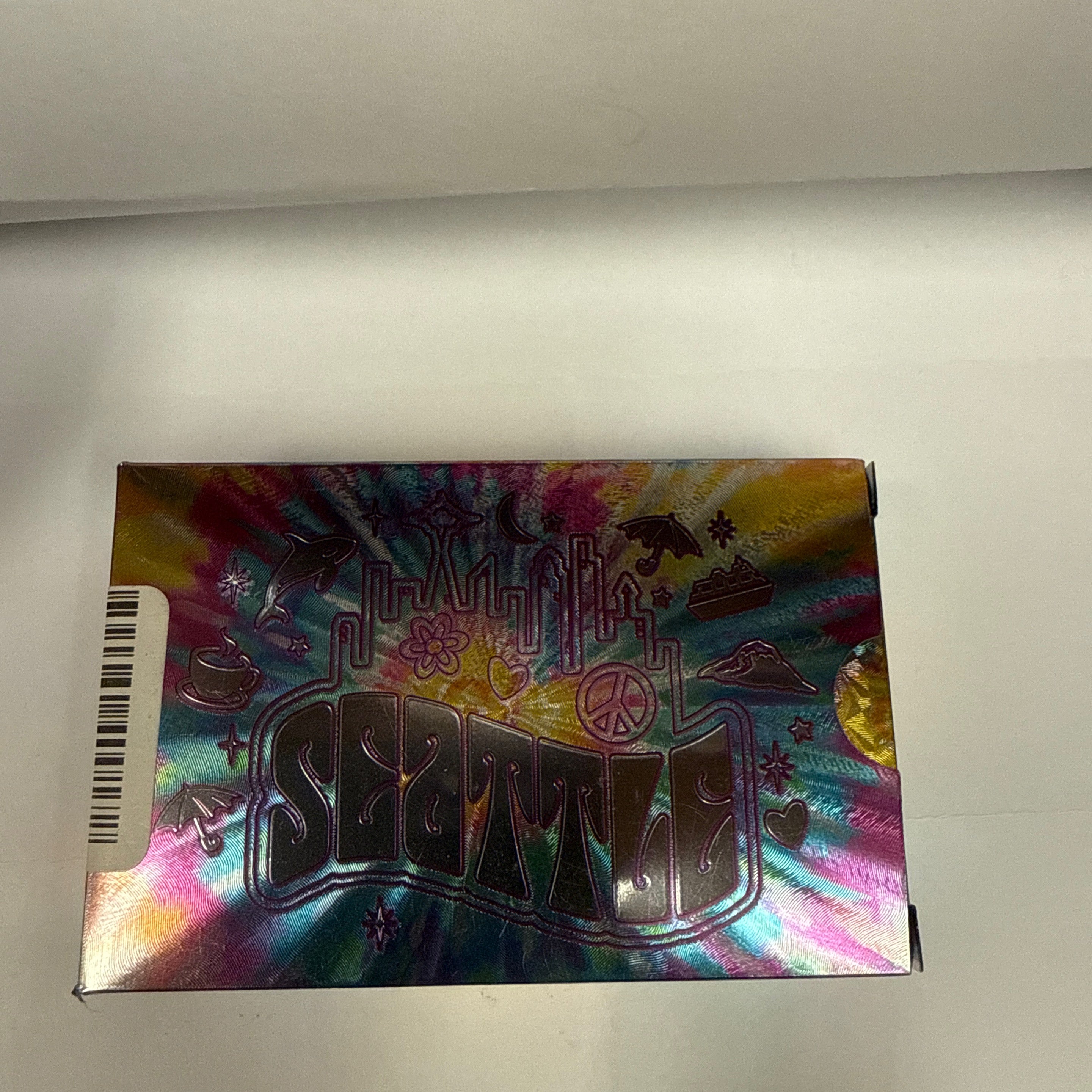 40017 Sea Tie Dye Shiny Playing Card