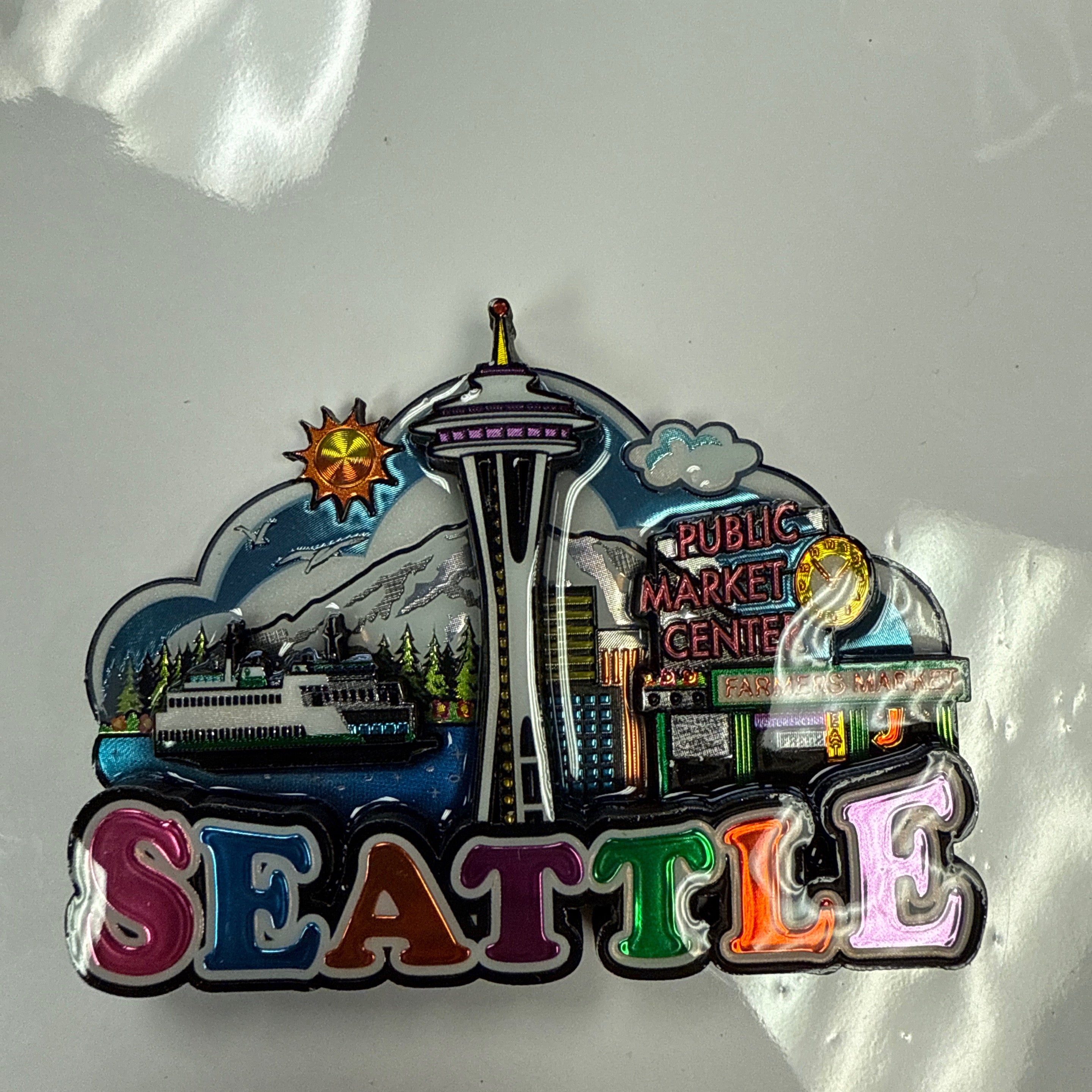 21060 Seattle Ferry Foil Magnet