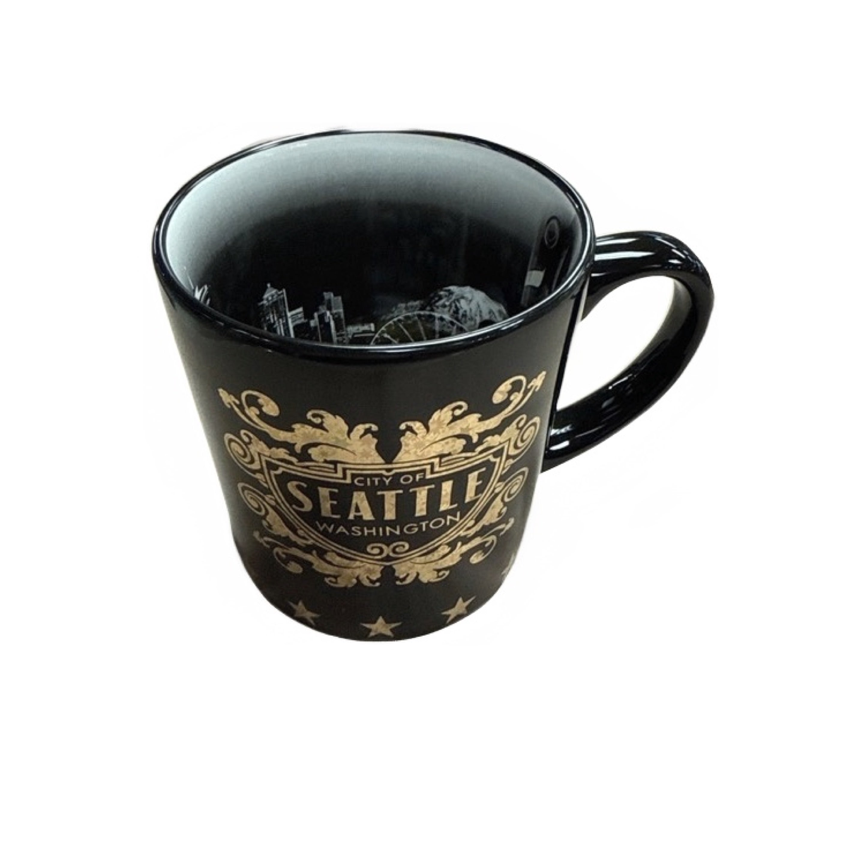 31267 Sea B&W Skyline 16Oz Taper Mug