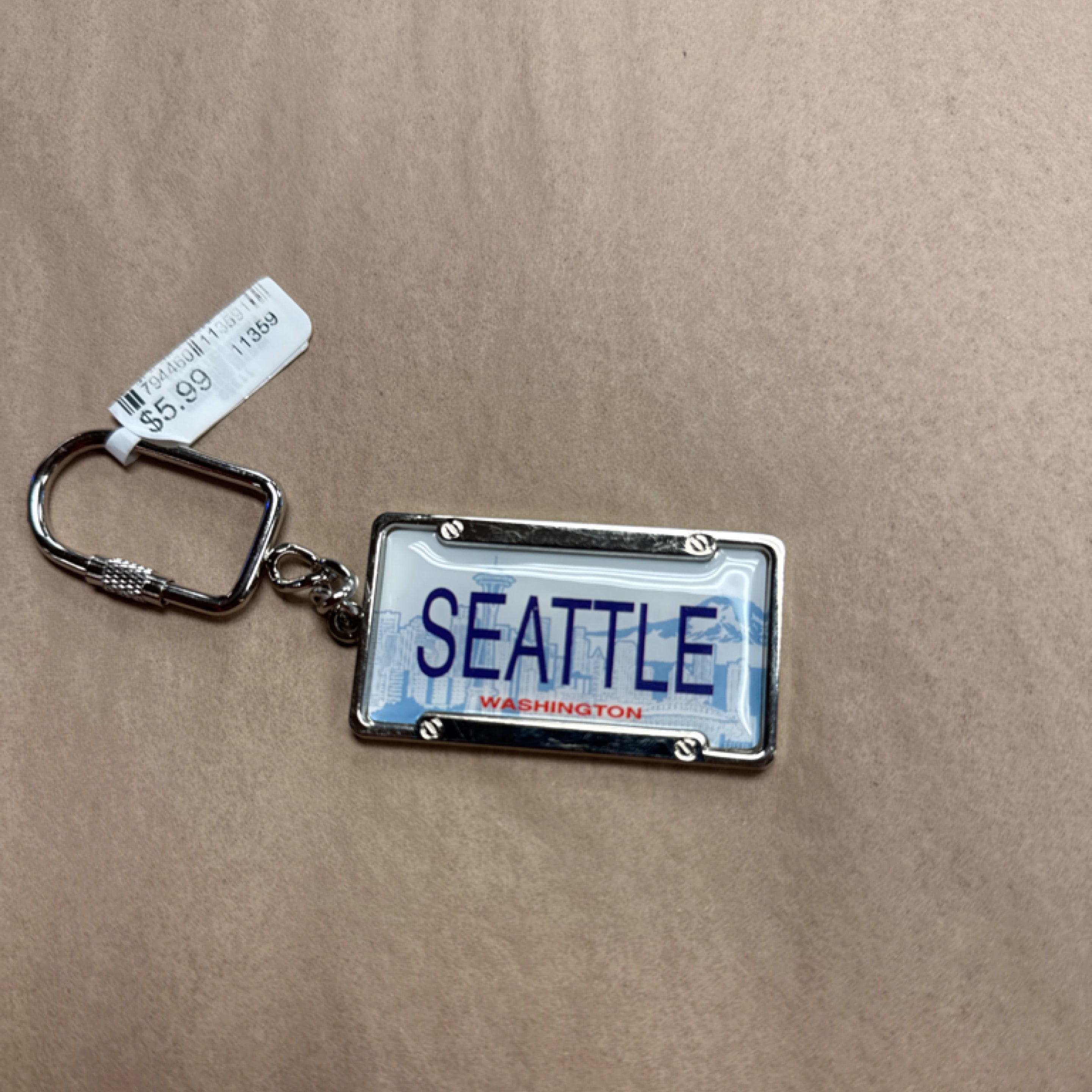 11359 Seattle License Plate Kc