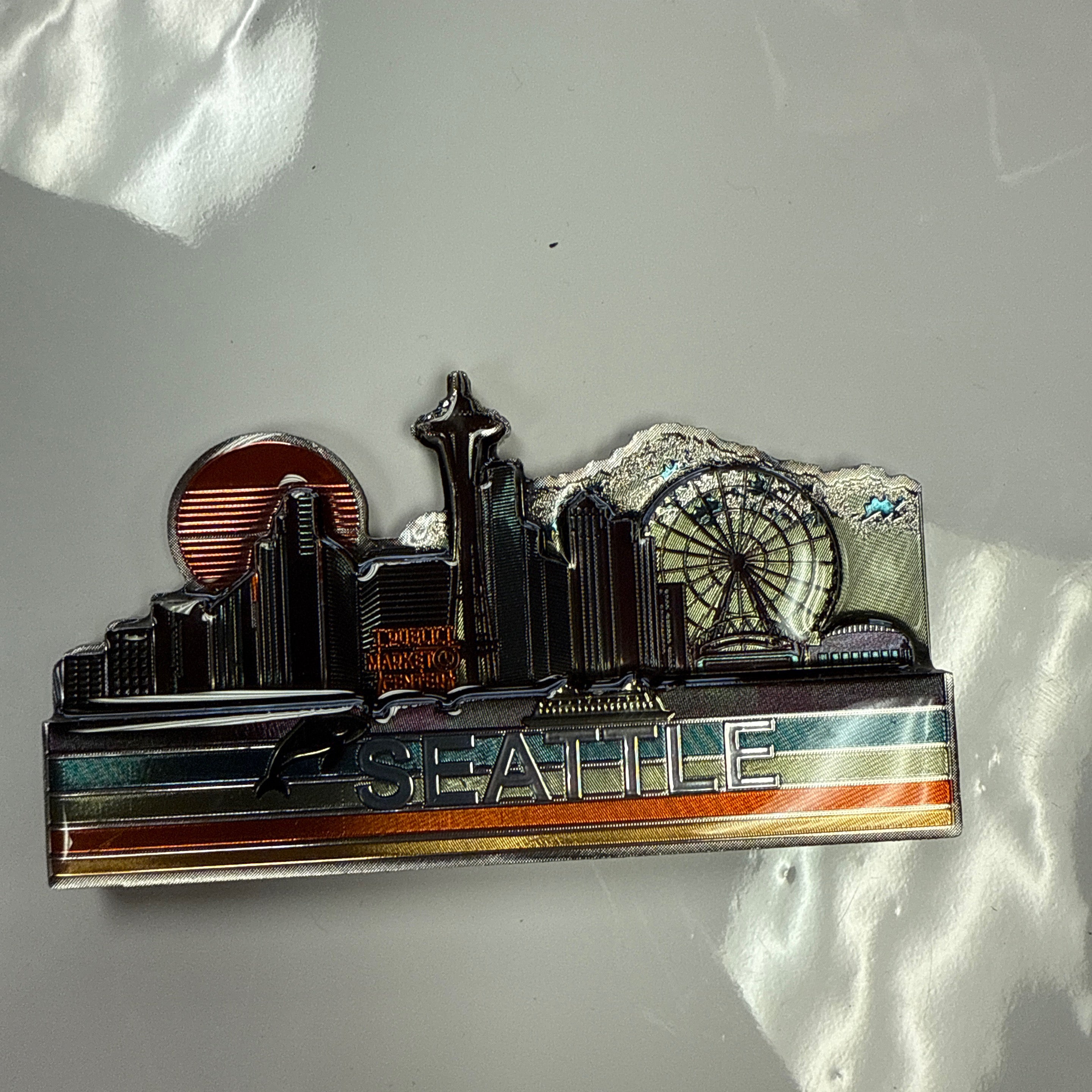 21167 Seattle bottom line 3D MDF magnet