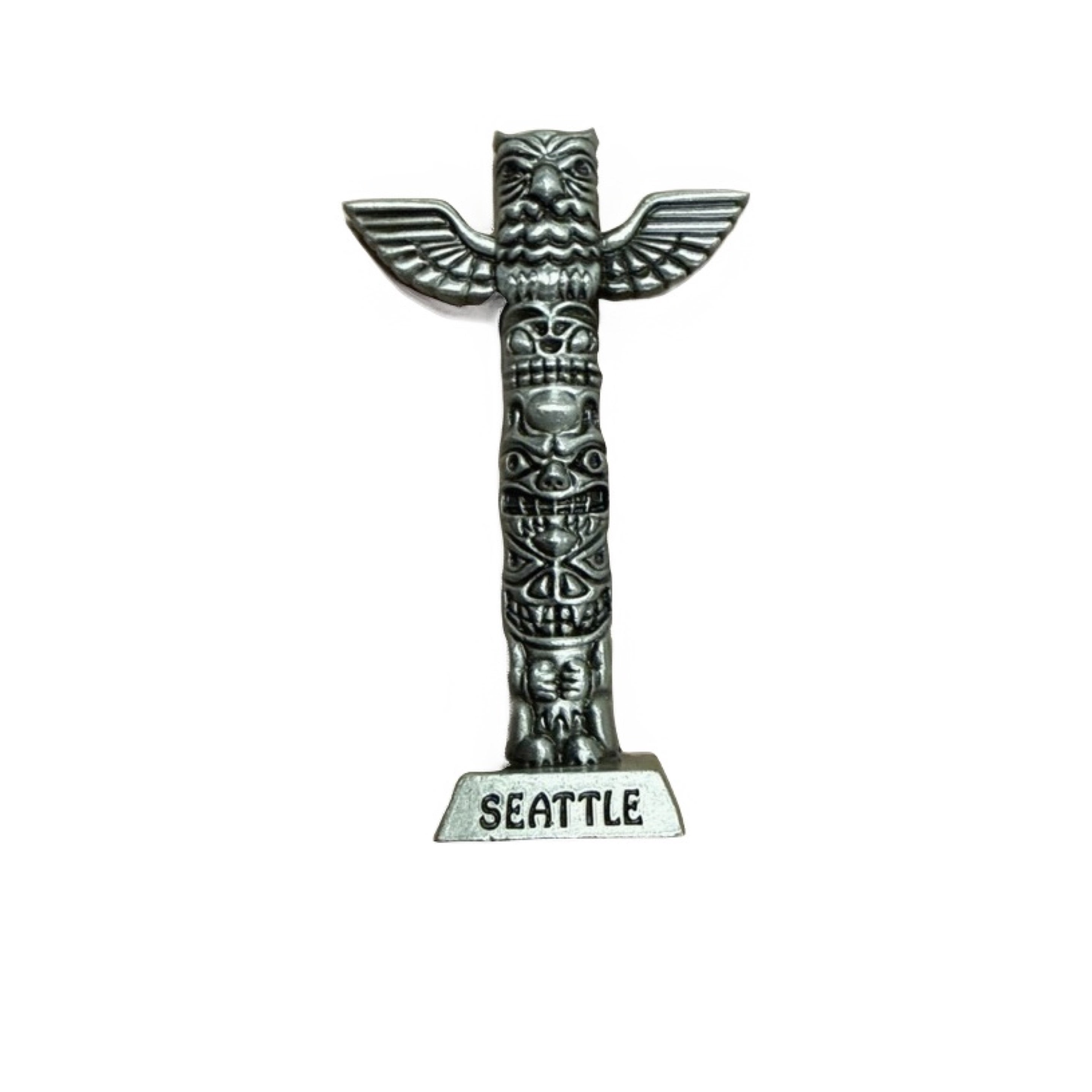 44230 Silver Metal Totem Pole