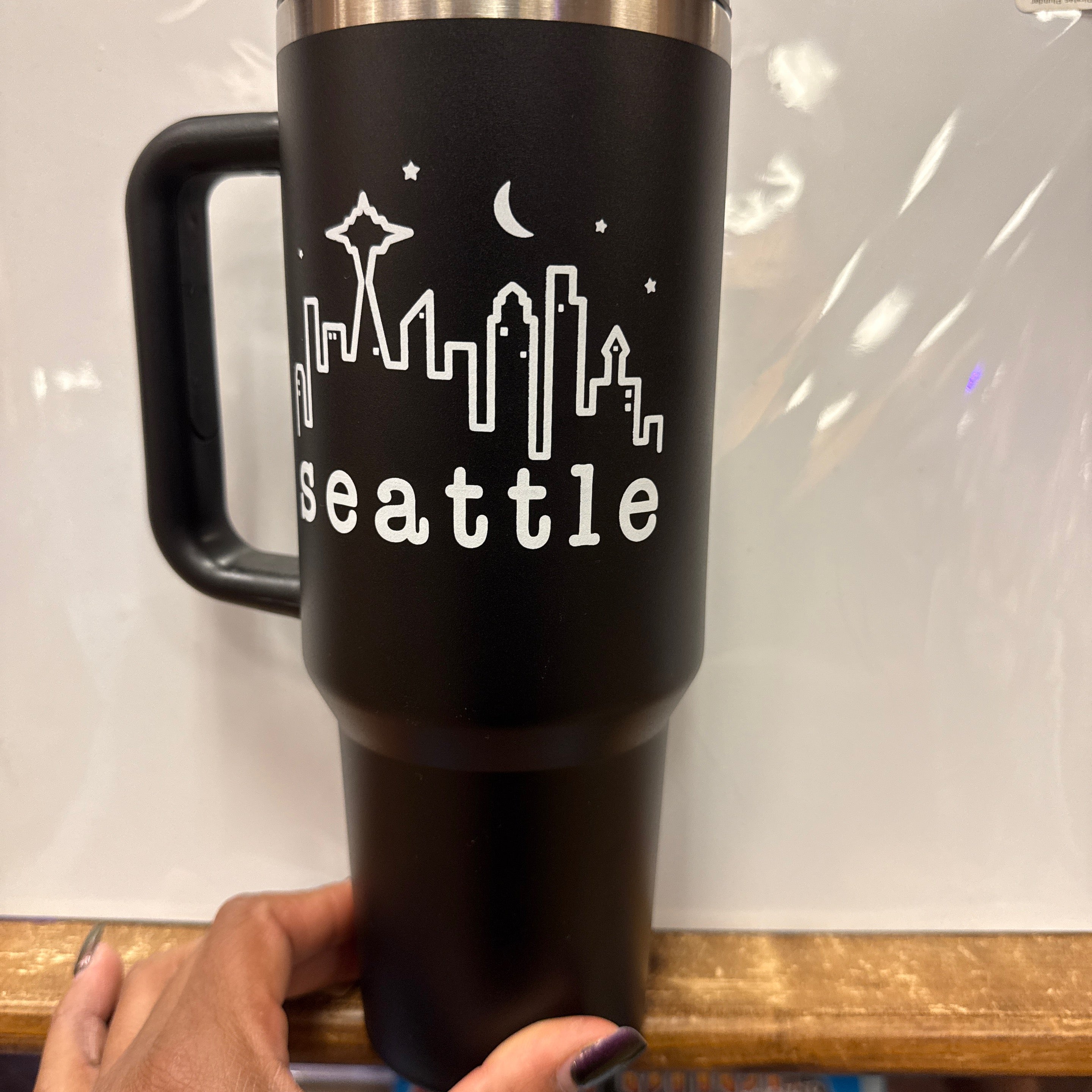 30373 SEA Frasier black ss tumbler
