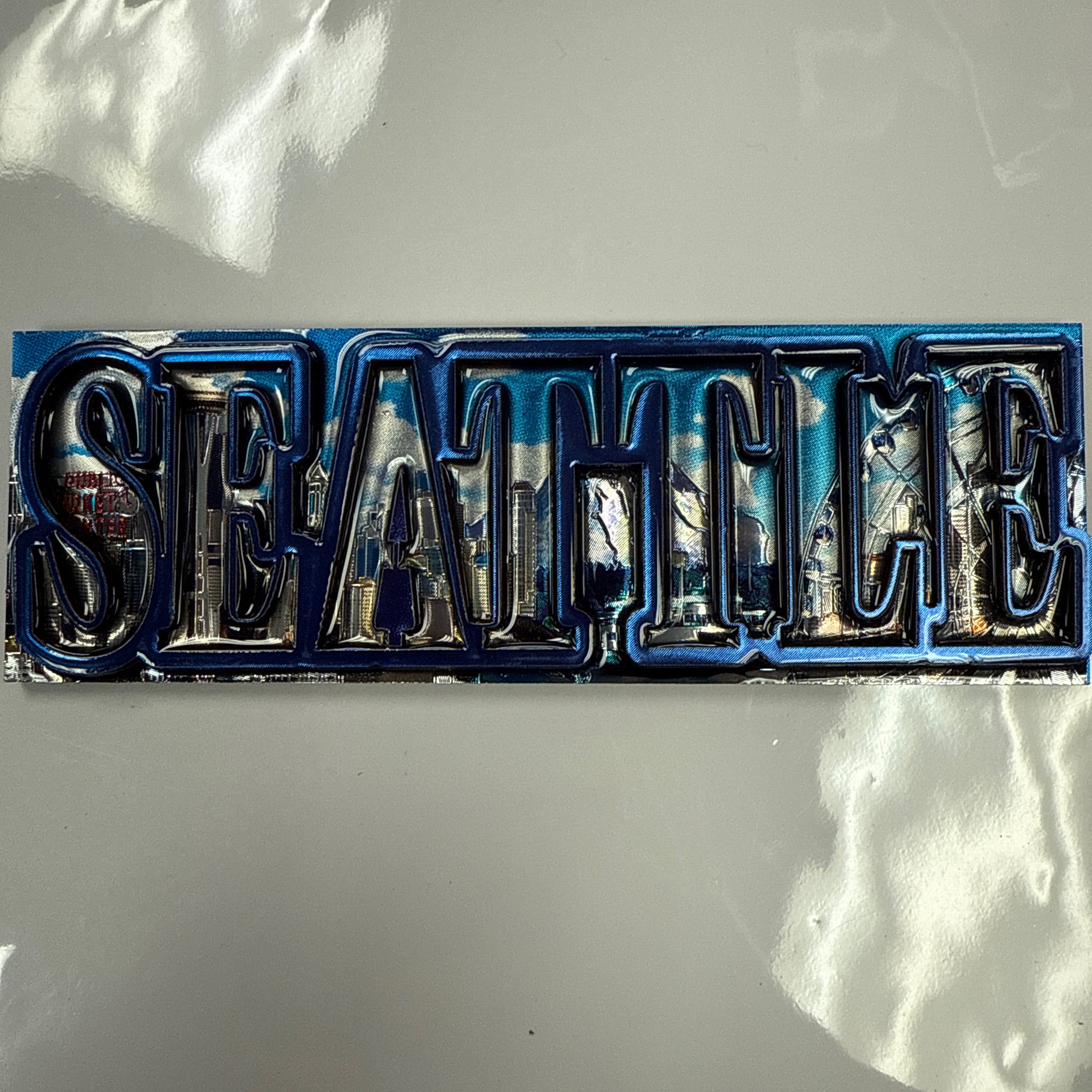 22129 SEA Collage Sheen Rect MDF 3-D Magnets
