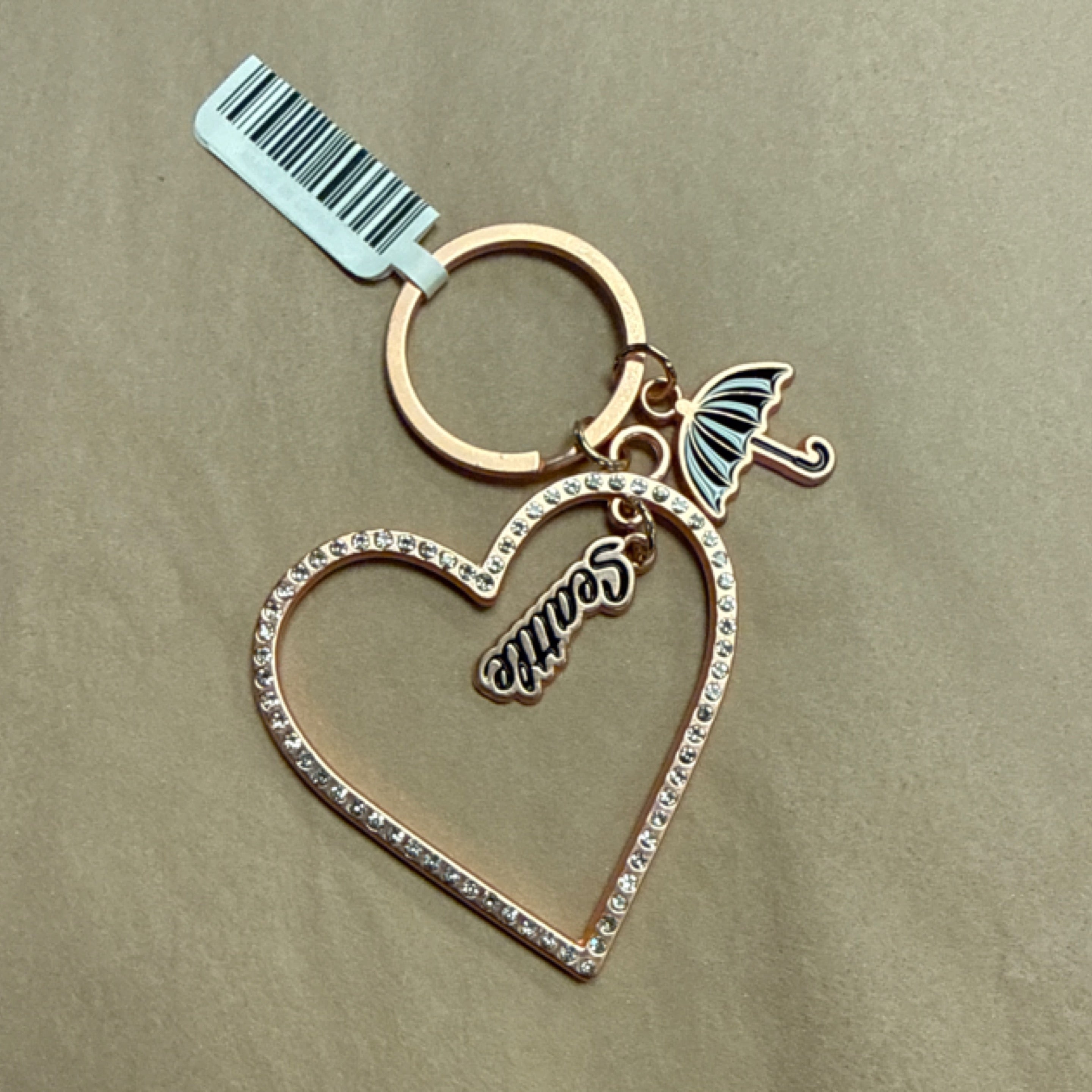 11147 Sea Rhinestone Heart Kc
