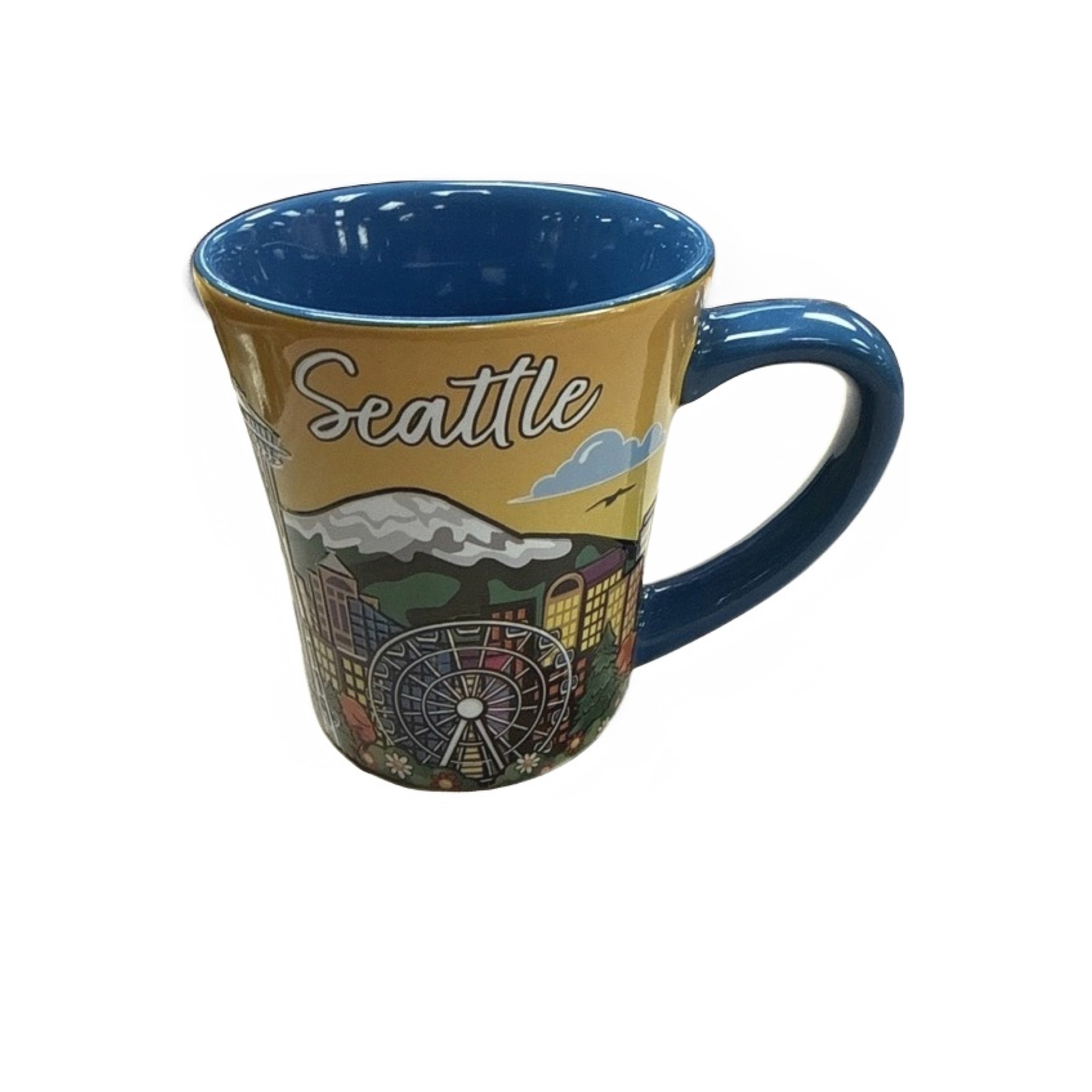 30383 Sea Handpaint 12oz Flair Tulip Mug