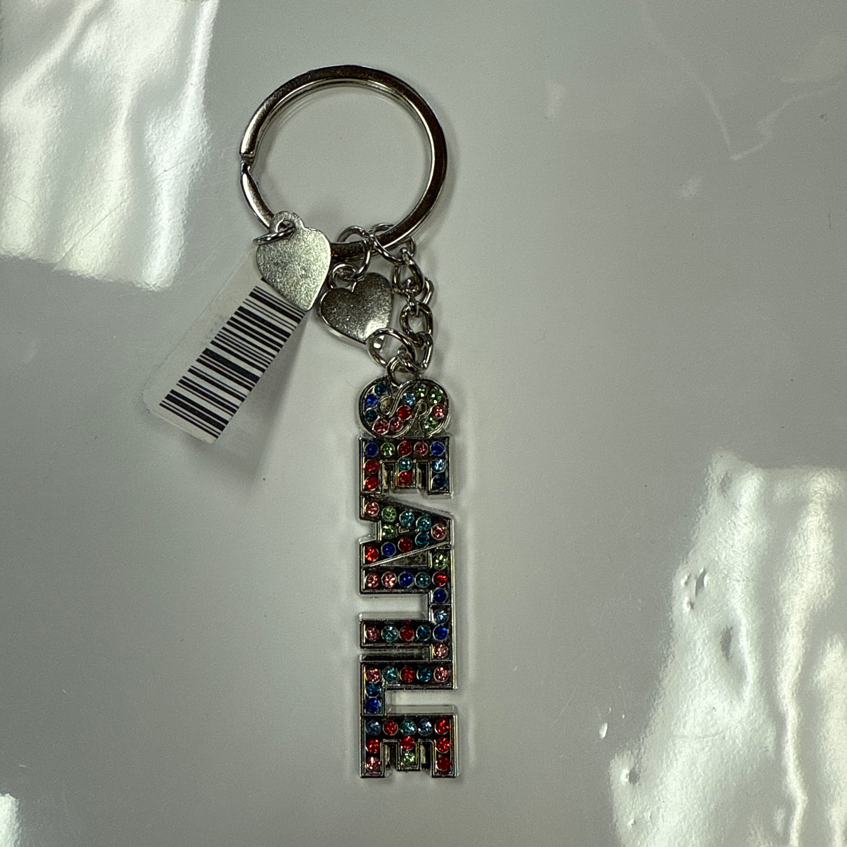 11056 Sea Rhinestone Rainbow metal Keychain
