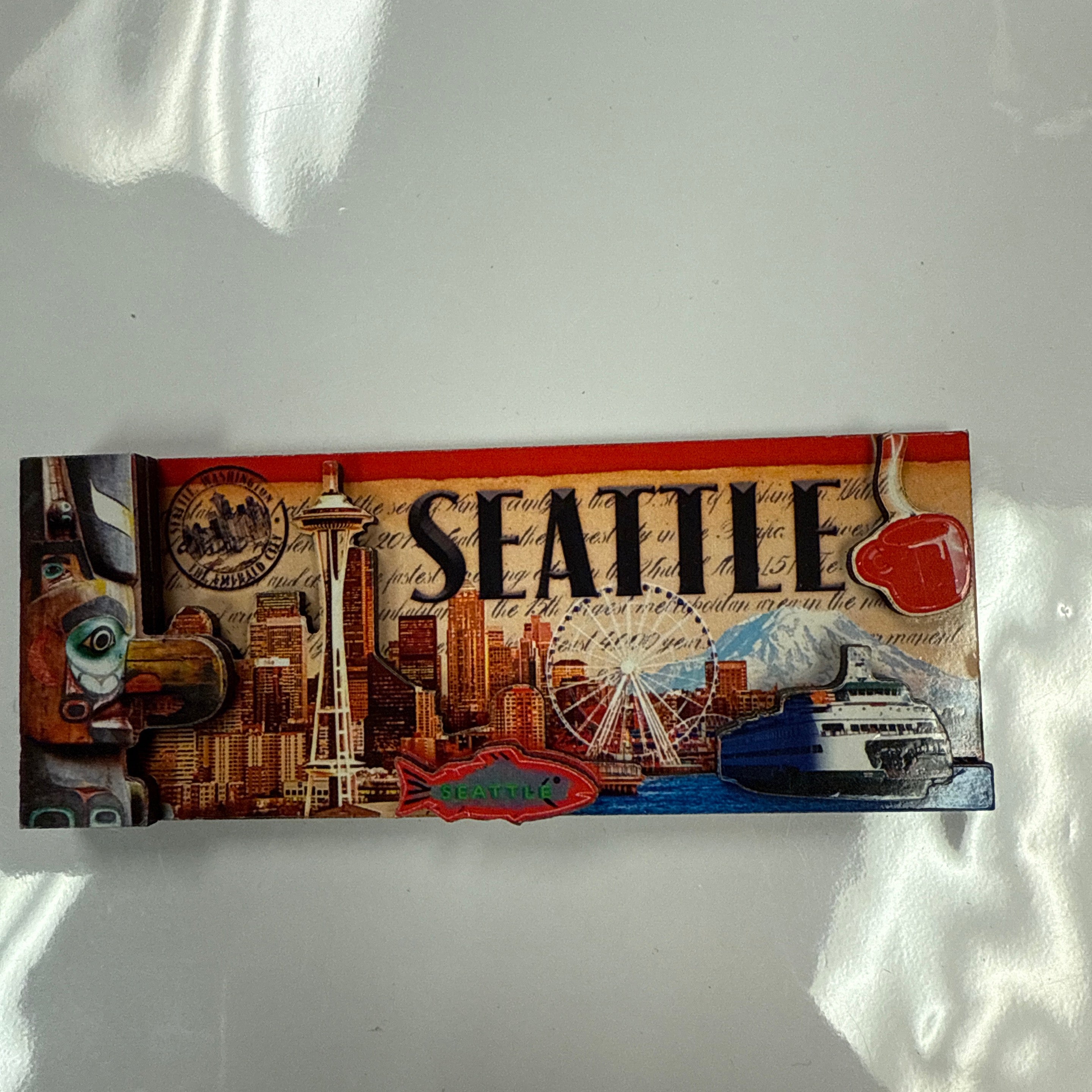 22175 Sea Stamp 3-D Magnet