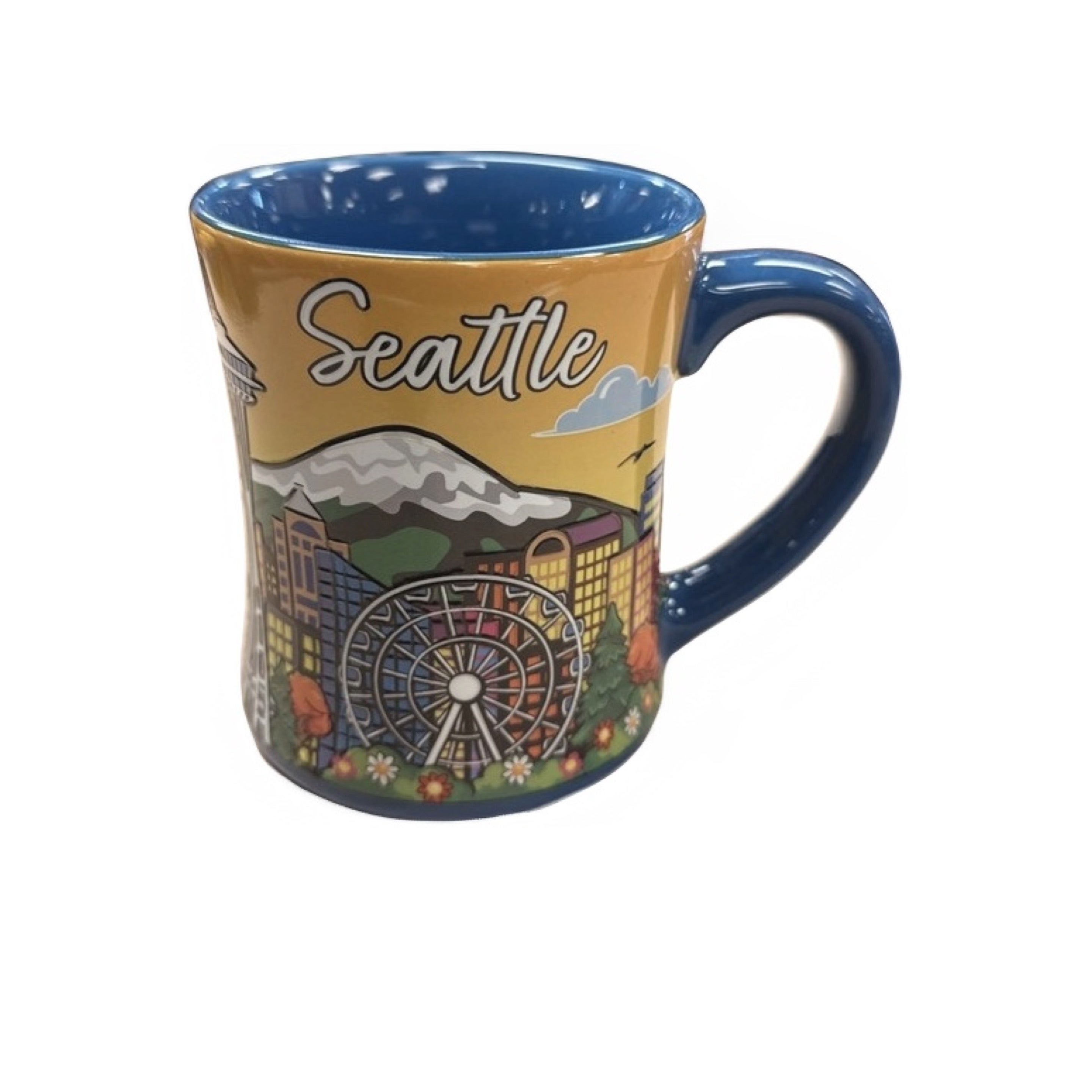 30384 SEA HANDPAINT 16OZ DINNER MUG