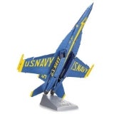 Collections Etc U.S. Navy Blue Angels 1:97 Metal Scale Model Kit | Ages 14