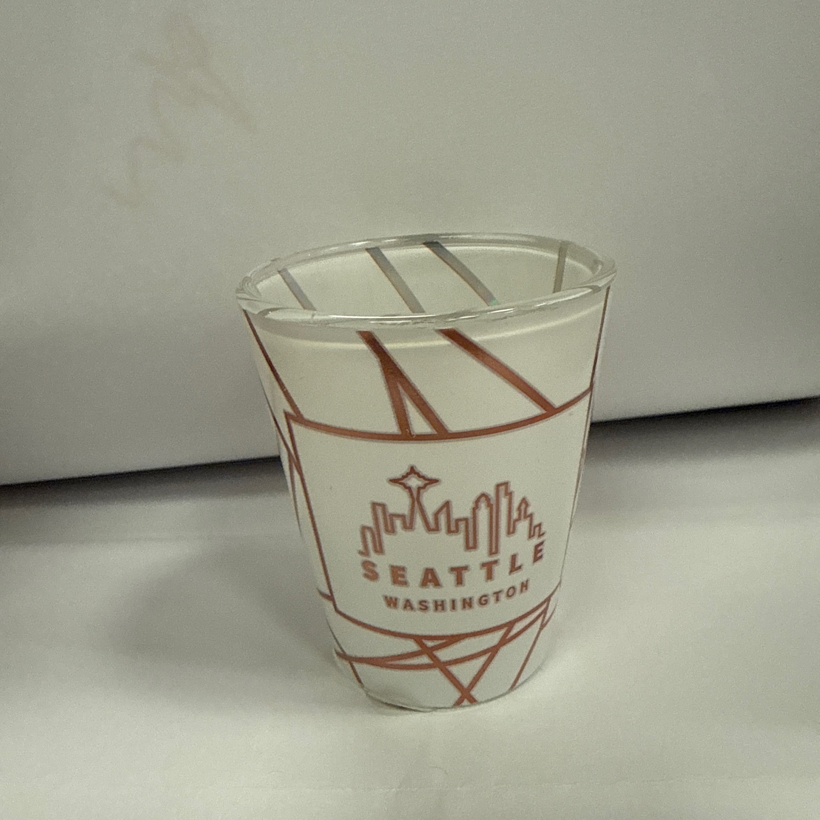 30027 Sea Rosegold/White Shotglass