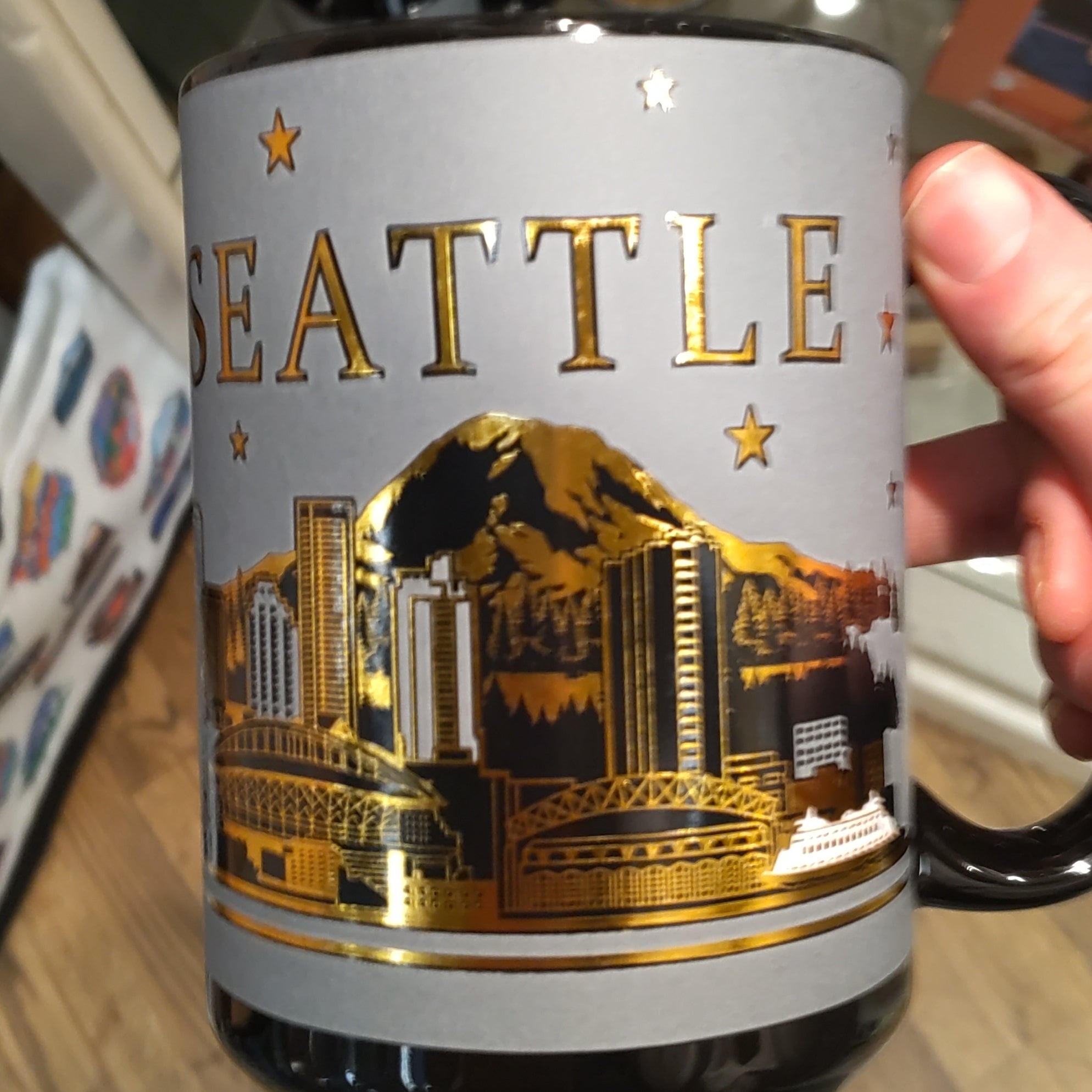 30404 SEA Starry Nites Black 16oz Mug