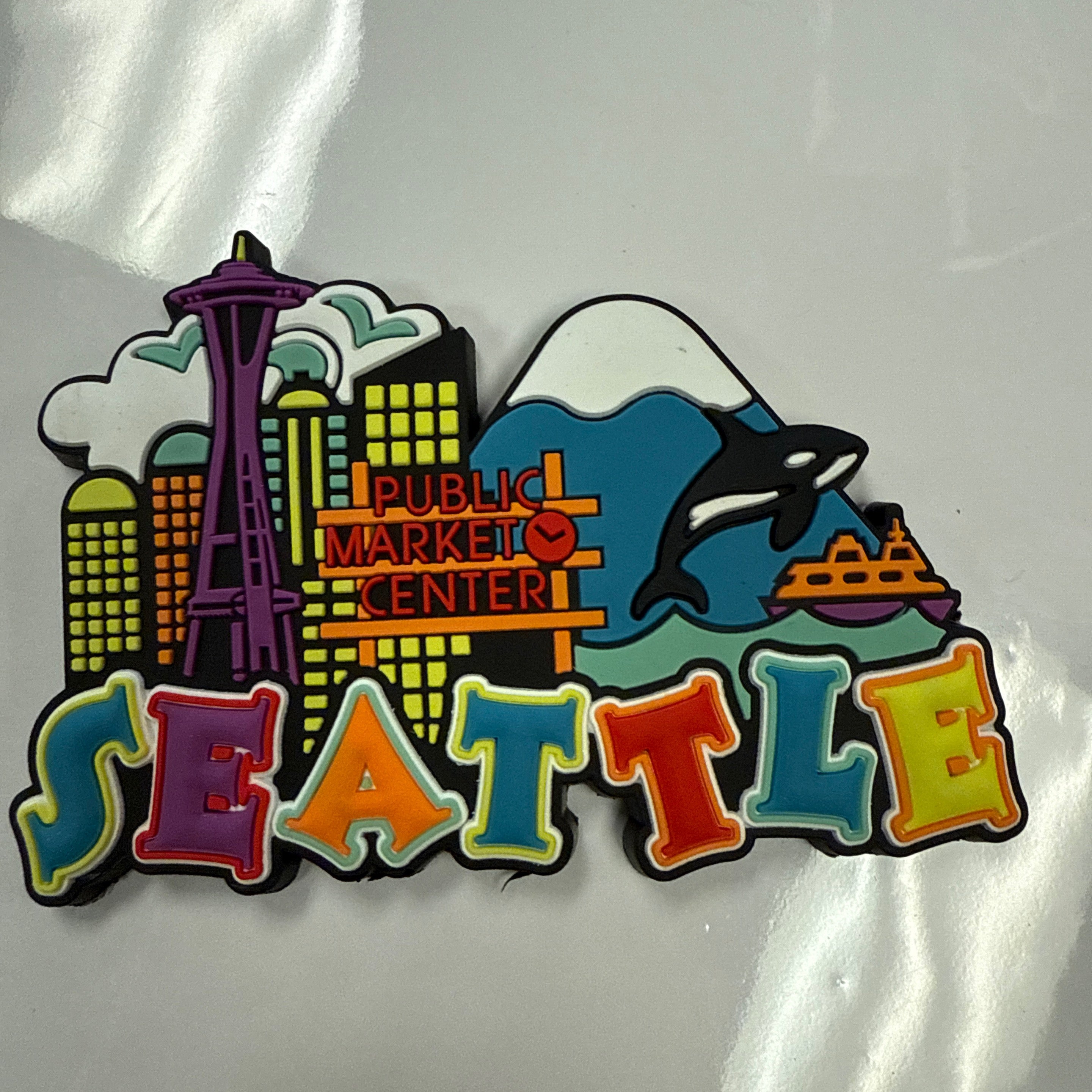 22170 Sea Icon Spellout PVC Magnet