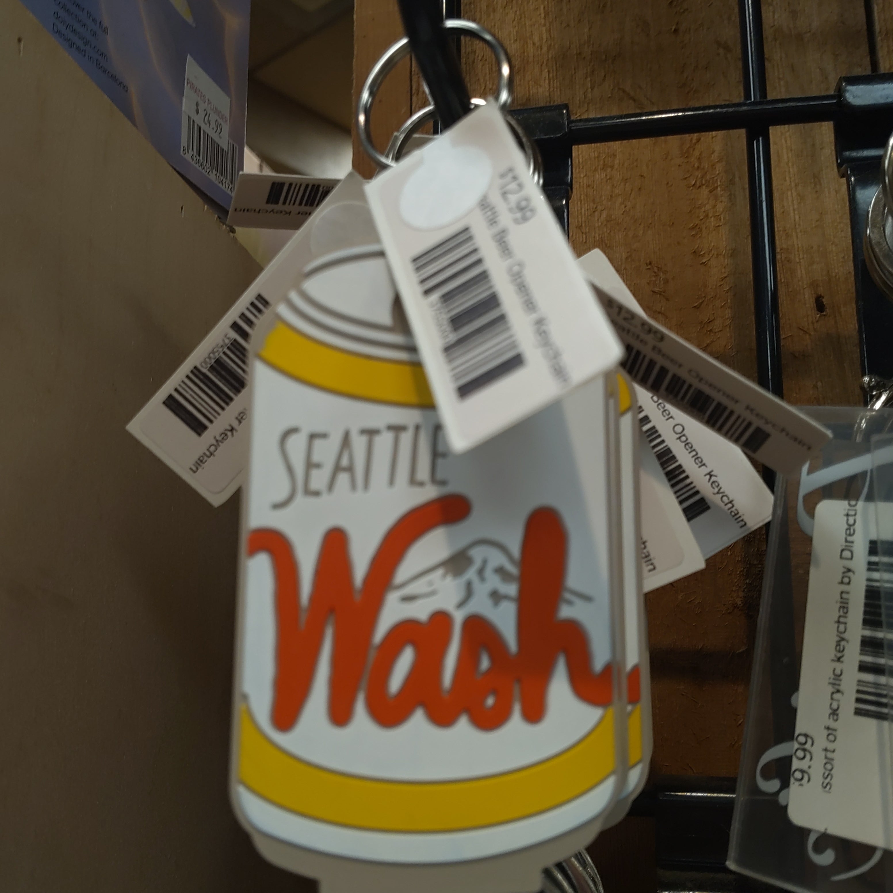Seattle Beer Opener Keychain