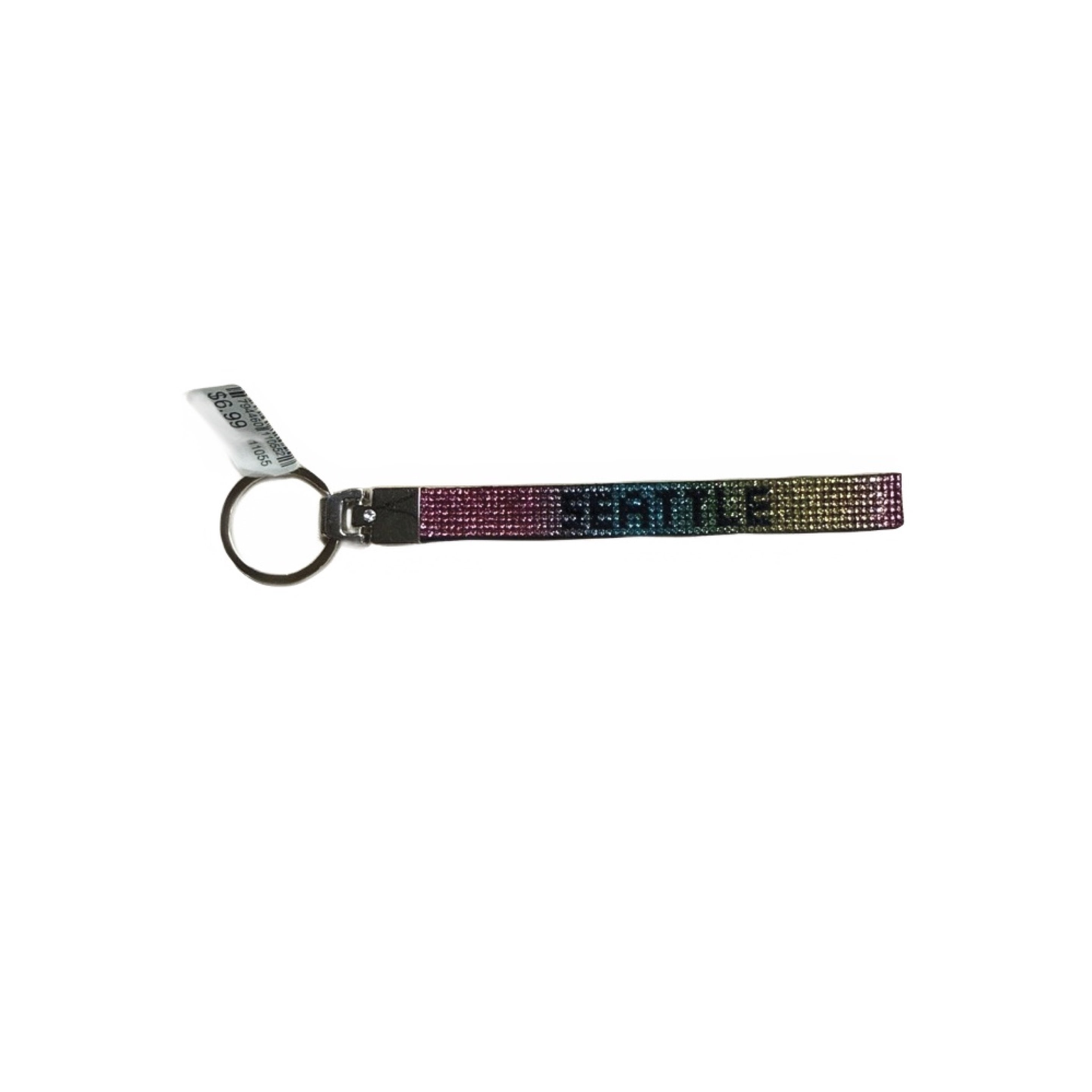 11055 Kc Rhinestone Wristlet Rainbow