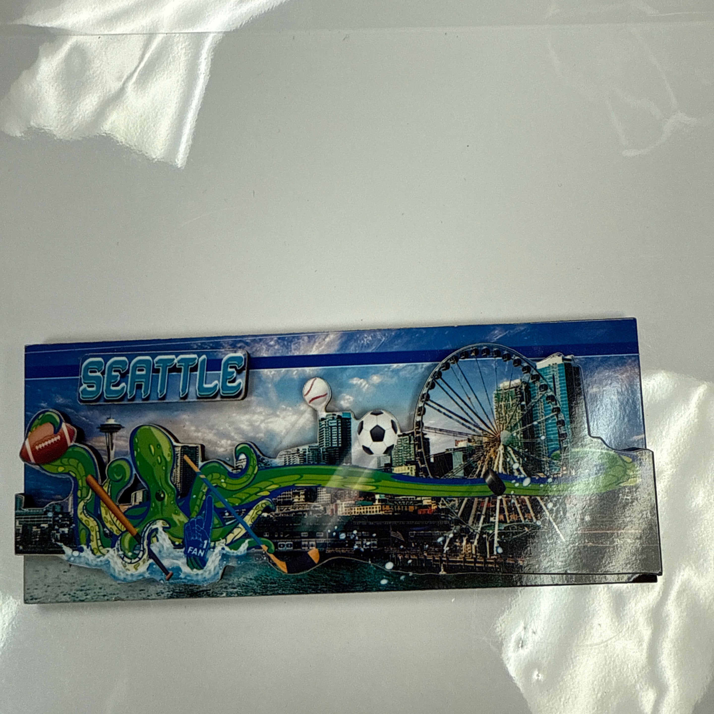 21043 Sea Kraken 3D Mdf Magnet
