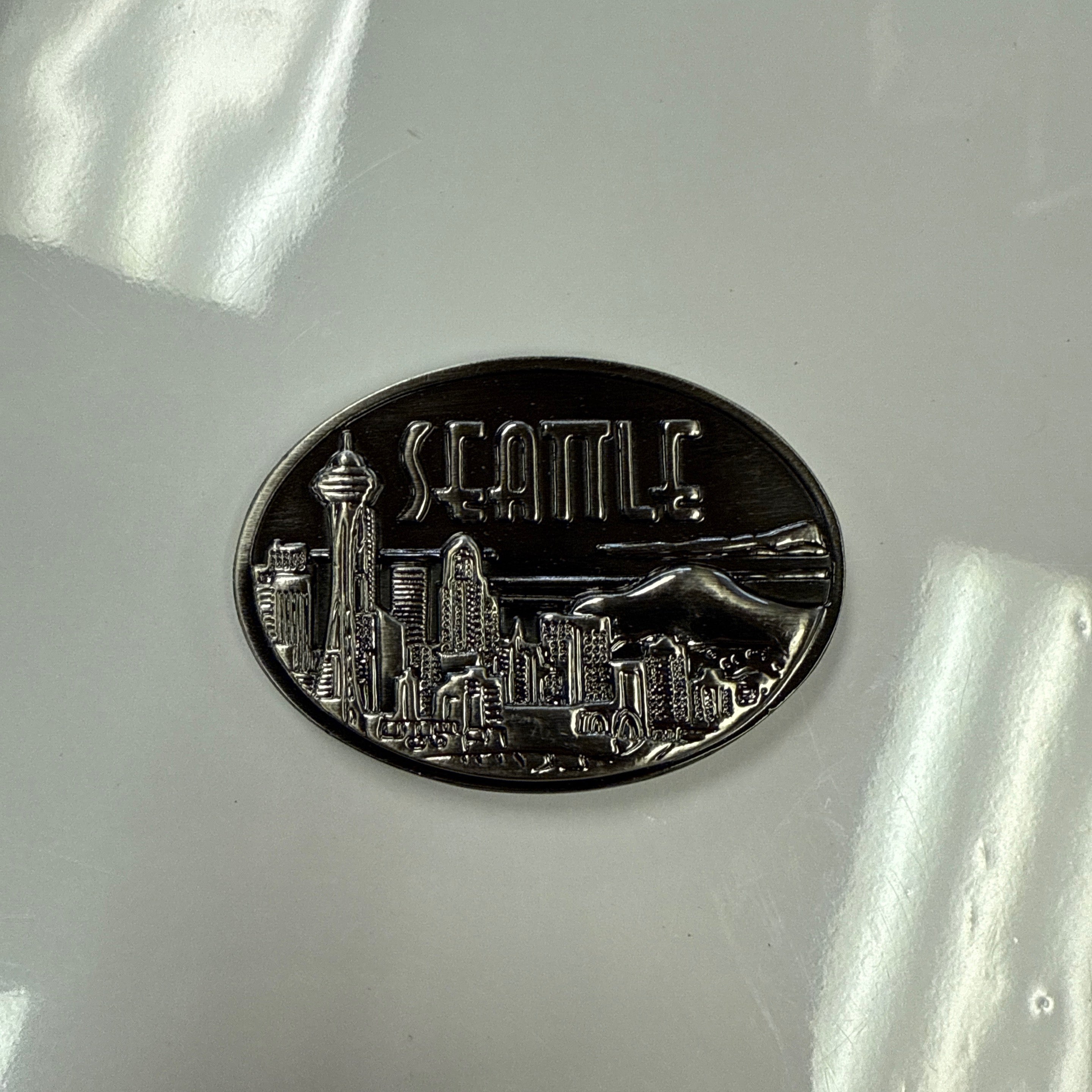22240 Skyline Oval Pewter Magnet