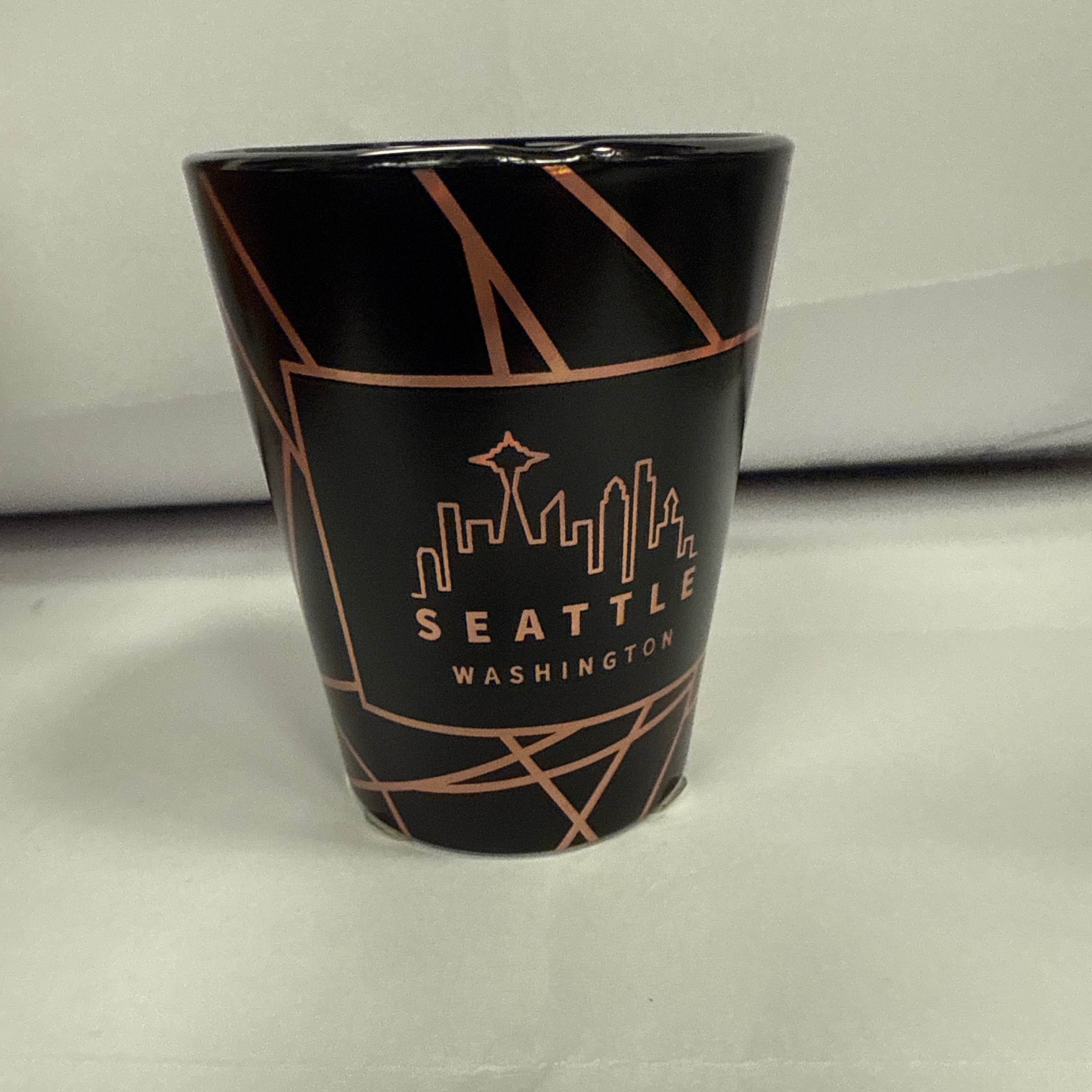 30026 Rosegold Black Shotglass
